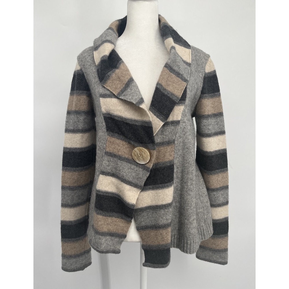 Talbots Women's Cardigan Sweater Wrap Wool Angora Quiet Luxury Made Italy Sz M